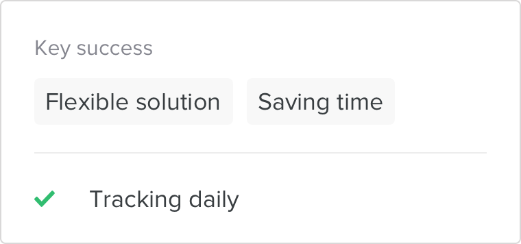 Key success